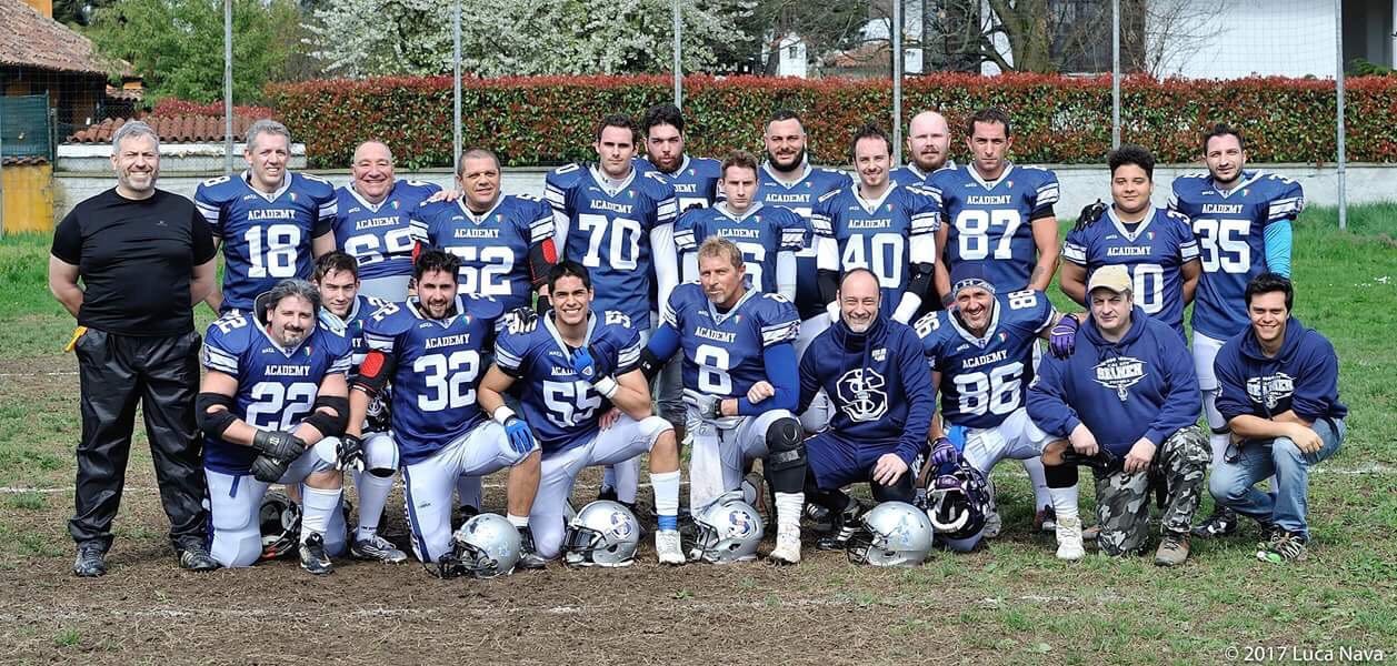 Academy Seamen tackle team