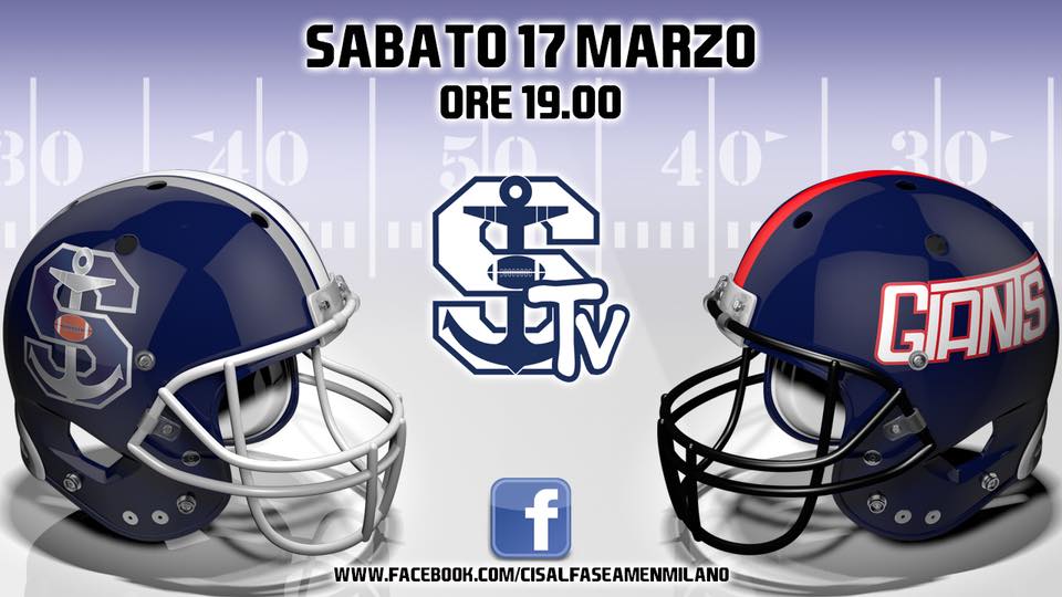 Seamen Giants 17 marzo ore 19.00